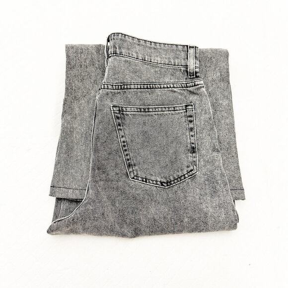 & Other Stories Paris Atelier Black Acid Wash Wide Leg Button Denim Jean SIze 26 - Picture 1 of 11